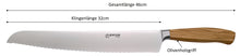 Lade das Bild in den Galerie-Viewer, Knosp Solingen Brotmesser 32cm - Olive