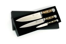 Lade das Bild in den Galerie-Viewer, Güde Alpha Faßeiche - 3 teiliges Messerset