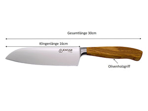 Knosp Solingen Santoku 16cm - Olive