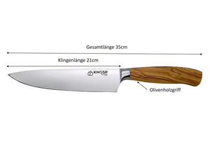 Knosp Solingen Kochmesser 21cm - Olive