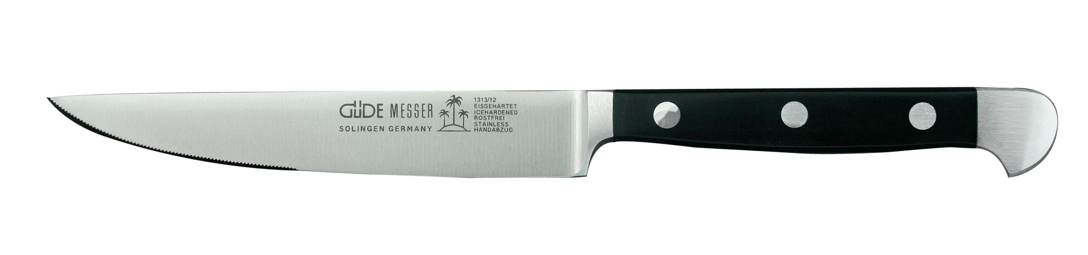 Güde Alpha - Steakmesser mit verzahnter Spitze 12cm